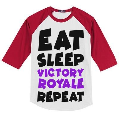 Eat Sleep Victory Royale Repeat Kids Colorblock Raglan Jersey