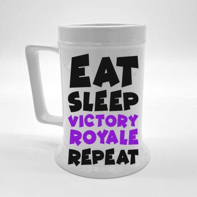 Eat Sleep Victory Royale Repeat Beer Stein