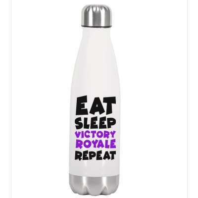 Eat Sleep Victory Royale Repeat Stainless Steel Insulated Water Bottle