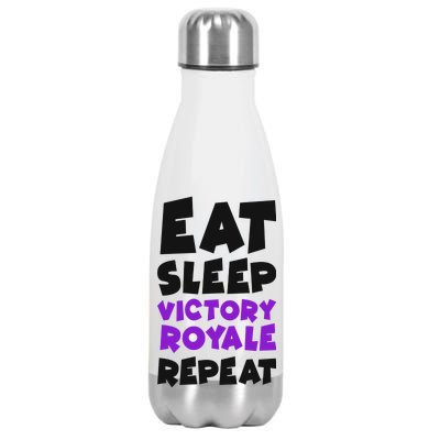 Eat Sleep Victory Royale Repeat Stainless Steel Insulated Water Bottle