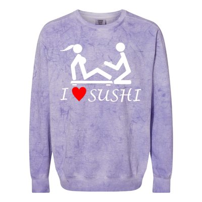 Eat Sushi Colorblast Crewneck Sweatshirt