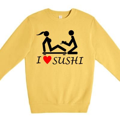 Eat Sushi Premium Crewneck Sweatshirt