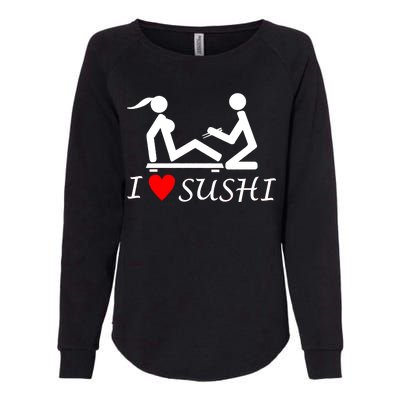 Eat Sushi Womens California Wash Sweatshirt