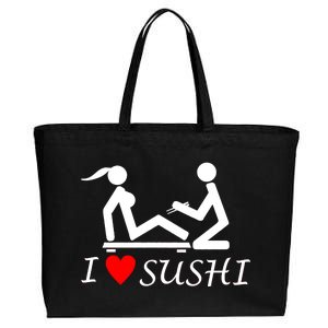 Eat Sushi Cotton Canvas Jumbo Tote