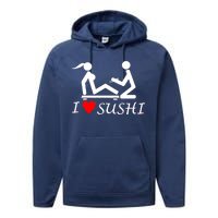 Eat Sushi Performance Fleece Hoodie