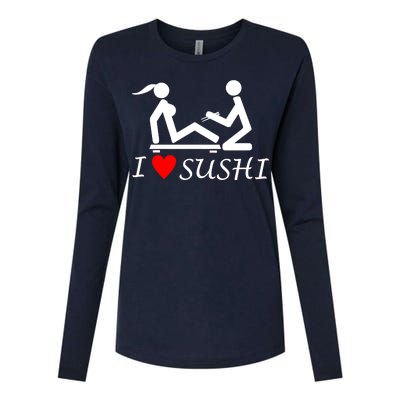 Eat Sushi Womens Cotton Relaxed Long Sleeve T-Shirt