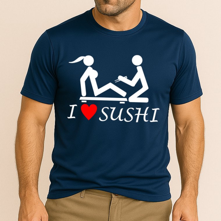 Eat Sushi Cooling Performance Crew T-Shirt