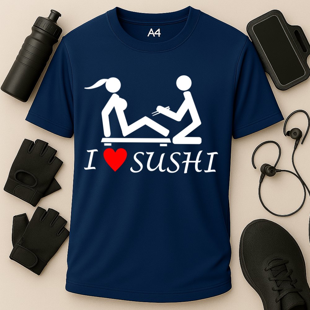 Eat Sushi Cooling Performance Crew T-Shirt
