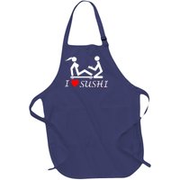 Eat Sushi Full-Length Apron With Pockets