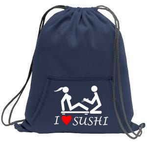 Eat Sushi Sweatshirt Cinch Pack Bag