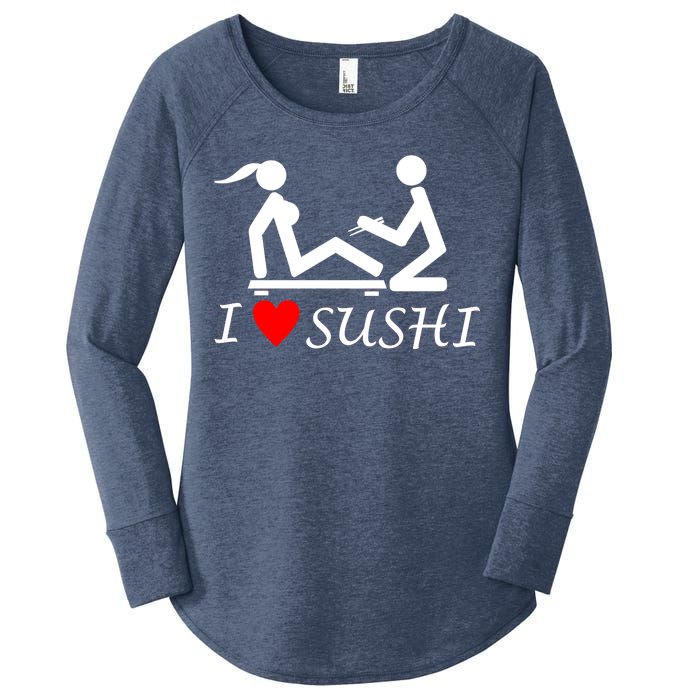 Eat Sushi Women's Perfect Tri Tunic Long Sleeve Shirt