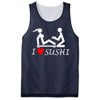 Eat Sushi Mesh Reversible Basketball Jersey Tank