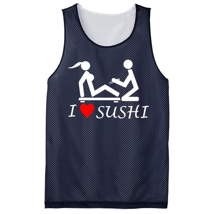 Eat Sushi Mesh Reversible Basketball Jersey Tank