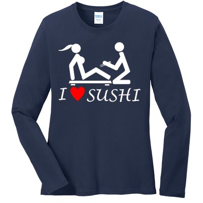 Eat Sushi Ladies Long Sleeve Shirt