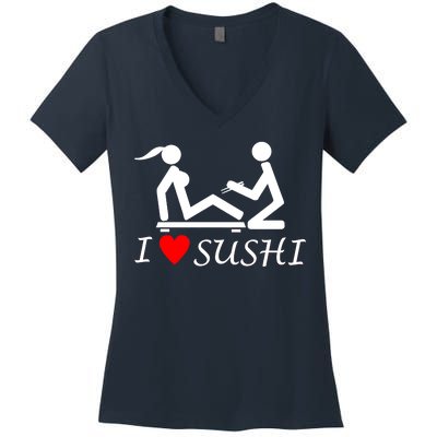 Eat Sushi Women's V-Neck T-Shirt