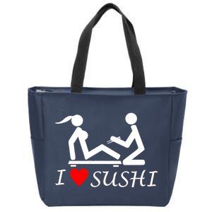 Eat Sushi Zip Tote Bag