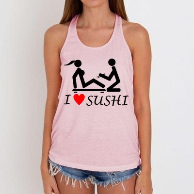 Eat Sushi Women's Knotted Racerback Tank