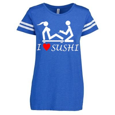 Eat Sushi Enza Ladies Jersey Football T-Shirt