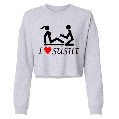 Eat Sushi Cropped Pullover Crew