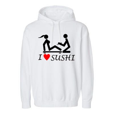 Eat Sushi Garment-Dyed Fleece Hoodie