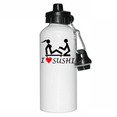 Eat Sushi Aluminum Water Bottle