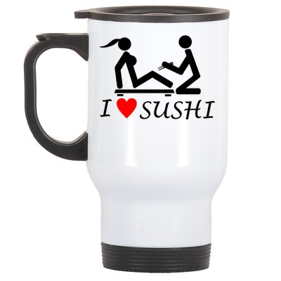 Eat Sushi Stainless Steel Travel Mug