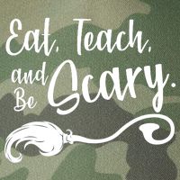 Eat Teach And Be Scary Legacy Tie Dye Trucker Hat