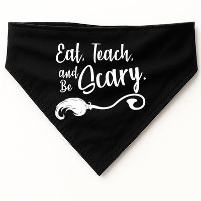 Eat Teach And Be Scary USA-Made Doggie Bandana