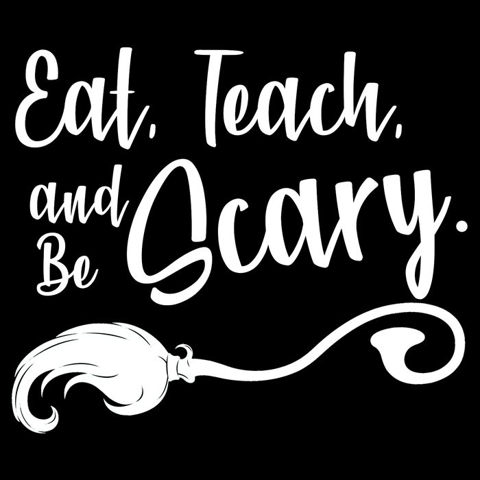Eat Teach And Be Scary 16 in Basic Backpack