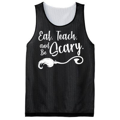 Eat Teach And Be Scary Mesh Reversible Basketball Jersey Tank