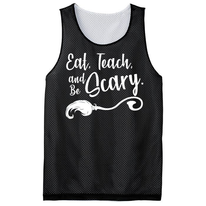 Eat Teach And Be Scary Mesh Reversible Basketball Jersey Tank