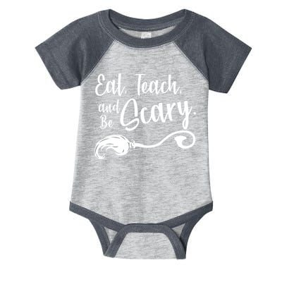 Eat Teach And Be Scary Infant Baby Jersey Bodysuit