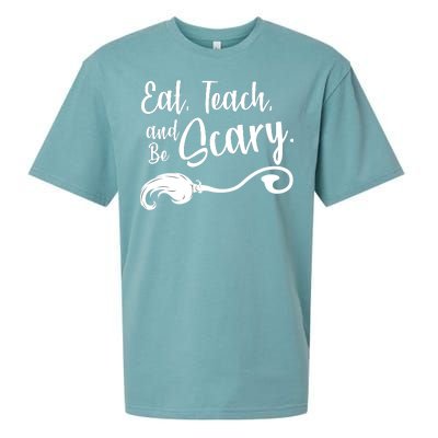 Eat Teach And Be Scary Sueded Cloud Jersey T-Shirt