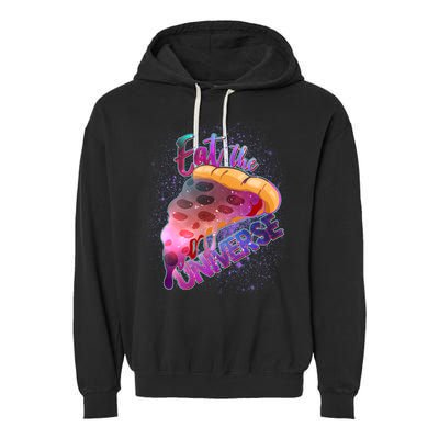 Eat the Universe Galaxy Pizza Garment-Dyed Fleece Hoodie