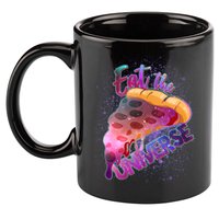 Eat the Universe Galaxy Pizza 11oz C Handle Ceramic Mug