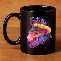 Eat the Universe Galaxy Pizza 11oz C Handle Ceramic Mug