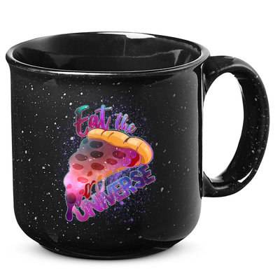Eat the Universe Galaxy Pizza 15oz Campfire Ceramic Mug
