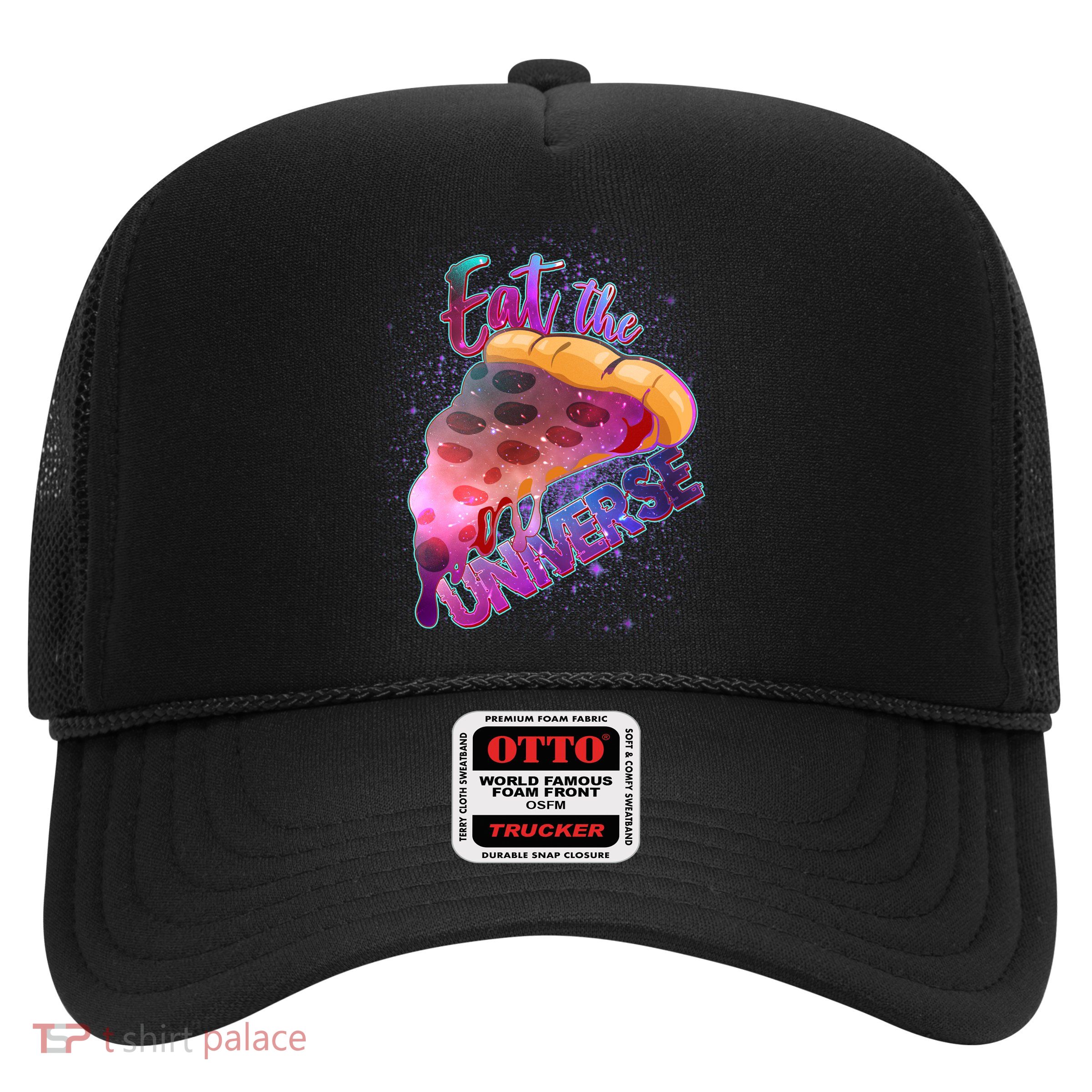 Eat the Universe Galaxy Pizza Trucker Hat