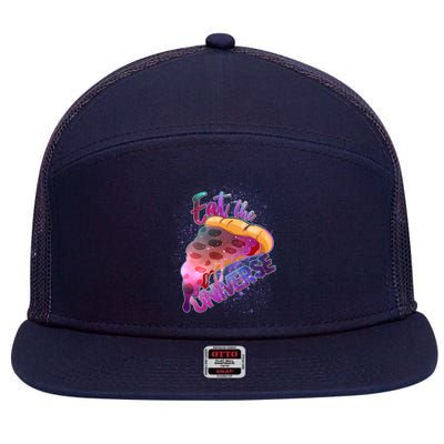 Eat the Universe Galaxy Pizza 7 Panel Mesh Trucker Snapback Hat