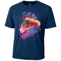 Eat the Universe Galaxy Pizza Cooling Performance Crew T-Shirt