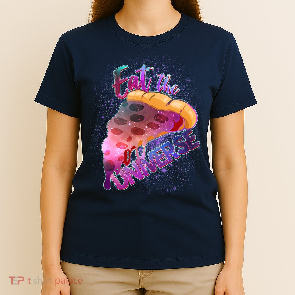 Eat the Universe Galaxy Pizza T-Shirt