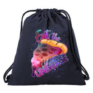 Eat the Universe Galaxy Pizza Drawstring Bag