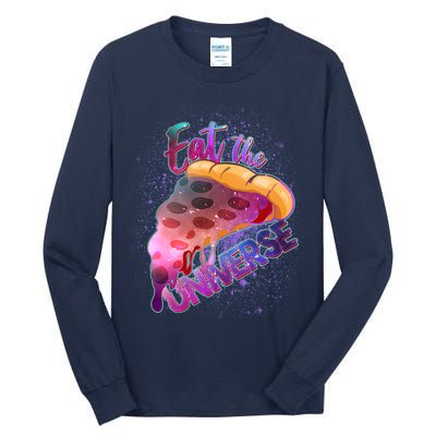 Eat the Universe Galaxy Pizza Tall Long Sleeve T-Shirt