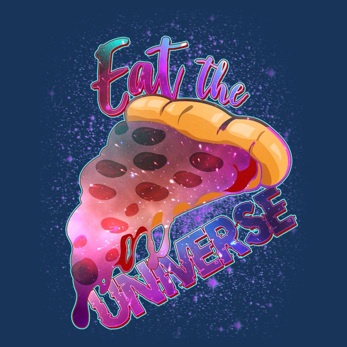 Eat the Universe Galaxy Pizza Tall Sweatshirt