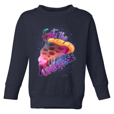 Eat the Universe Galaxy Pizza Toddler Sweatshirt
