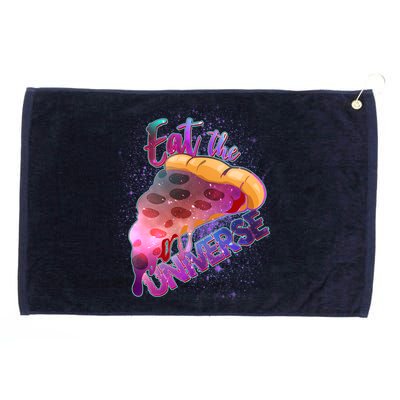 Eat the Universe Galaxy Pizza Grommeted Golf Towel