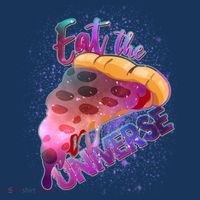 Eat the Universe Galaxy Pizza Kids T-Shirt