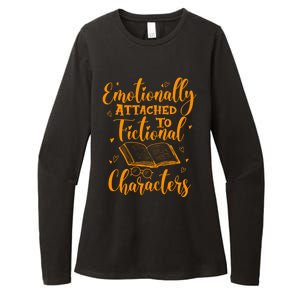 Emotionally Attached To Fictional Characters Book Lover Gift Womens CVC Long Sleeve Shirt