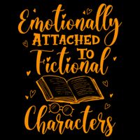Emotionally Attached To Fictional Characters Book Lover Gift Youth Performance Sprint T-Shirt