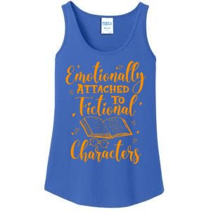 Emotionally Attached To Fictional Characters Book Lover Gift Ladies Essential Tank